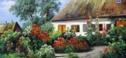 Картина "В деревне" Цена: 9200 руб. Размер: 70 x 50 см.