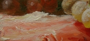 Картина "C арбузом" Цена: 9700 руб. Размер: 50 x 60 см. Увеличенный фрагмент.