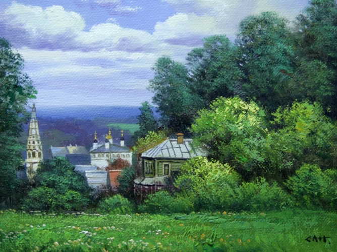 Картина "Лесная поляна" Цена: 6200 руб. Размер: 40 x 30 см.