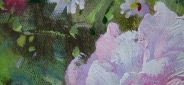 Картина маслом "Яркий фейерверк" Цена: 9700 руб. Размер: 50 x 60 см. Увеличенный фрагмент.