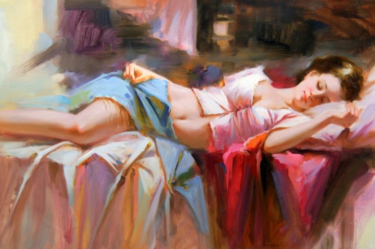 Картина "Полуденный сон" Цена: 11800 руб. Размер: 90 x 69 см.