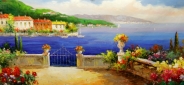 Картина "Цвета Адриатики" Цена: 15500 руб. Размер: 150 x 60 см.