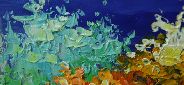 Картина  "Летнее море" Цена: 8800 руб. Размер: 120 x 60 см. Увеличенный фрагмент.