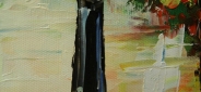 Картина "Яркий вечер" Цена: 13800 руб. Размер: 60 x 120 см. Увеличенный фрагмент.