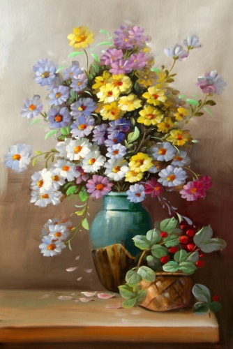 Картина "Цветочное волшебство" Цена: 15500 руб. Размер: 60 x 90 см.