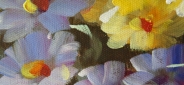 Картина "Цветочное волшебство" Цена: 15500 руб. Размер: 60 x 90 см. Увеличенный фрагмент.