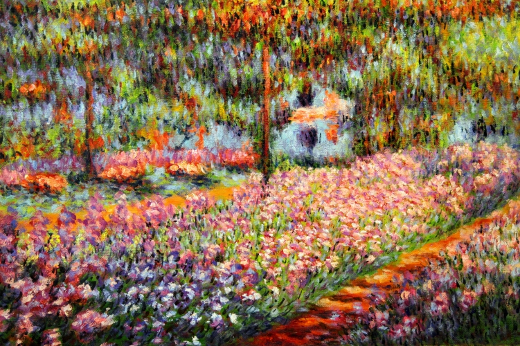"Клод Моне сад художника в Живерни" Цена: 16100 руб. Размер: 90 x 60 см.