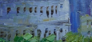 Картина "Храм" Цена: 8200 руб. Размер: 50 x 60 см. Увеличенный фрагмент.