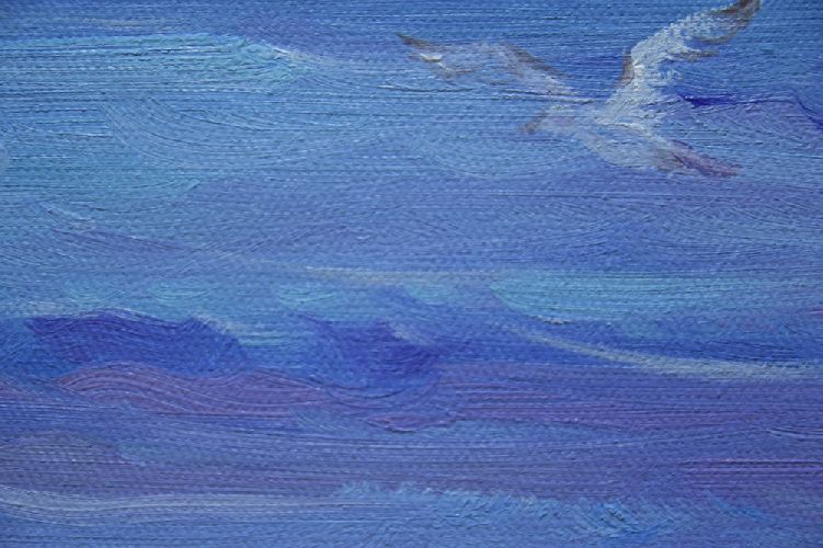 Картина "Чудное море" Цена: 16600 руб. Размер: 90 x 60 см. Увеличенный фрагмент.