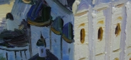 Картина "Архангельский собор" Цена: 5600 руб. Размер: 20 x 25 см. Увеличенный фрагмент.