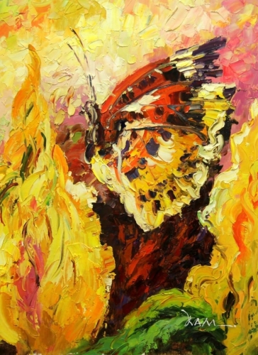 Картина "Бабочки" Цена: 9200 руб. Размер: 50 x 60 см.