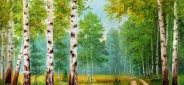 Картина "Березовый лес" Цена: 7200 руб. Размер: 70 x 50 см.