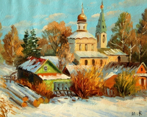 Картина "Церковь" Цена: 5600 руб. Размер: 25 x 20 см.