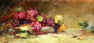 Картина "Чаша с виноградом" Цена: 7700 руб. Размер: 80 x 30 см.
