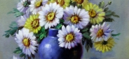 Картина "Маленькие цветочки" Цена: 5600 руб. Размер: 25 x 20 см.