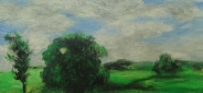 Картина "Дорога через поле" Цена: 3400 руб. Размер: 40 x 40 см.