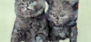 Картина "Два котенка" Цена: 5100 руб. Размер: 50 x 40 см.