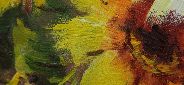 Картина "Желтый букет" Цена: 10900 руб. Размер: 60 x 60 см. Увеличенный фрагмент.