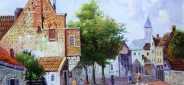 Картина "Голландский дворик" Цена: 5100 руб. Размер: 40 x 30 см.