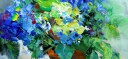 Картина "Голубая гортензия" Цена: 7700 руб. Размер: 50 x 60 см.
