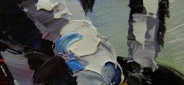 Картина "Гонка" Цена: 7200 руб. Размер: 60 x 50 см. Увеличенный фрагмент.