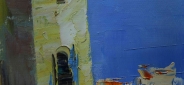 Картина "Каналы Венеции" Цена: 9200 руб. Размер: 90 x 60 см. Увеличенный фрагмент.