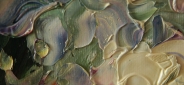Картина маслом "Красивые ирисы" Цена: 10900 руб. Размер: 50 x 60 см. Увеличенный фрагмент.