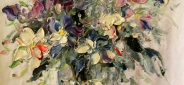 Картина маслом "Красивые ирисы" Цена: 10900 руб. Размер: 50 x 60 см.