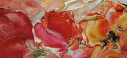 Картина маслом "Красные тюльпаны" Цена: 10300 руб. Размер: 60 x 50 см. Увеличенный фрагмент.