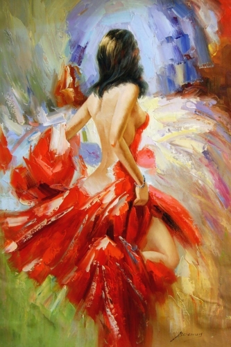 Картина "Красочный танец" Цена: 18400 руб. Размер: 80 x 120 см.