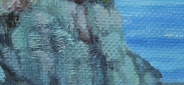 Картина "Ласточкино гнездо" Цена: 19000 руб. Размер: 90 x 60 см. Увеличенный фрагмент.