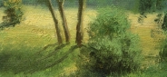 Картина "Лесная речка" Цена: 9200 руб. Размер: 70 x 50 см. Увеличенный фрагмент.