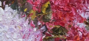 Картина "Майский букет" Цена: 8700 руб. Размер: 60 x 50 см. Увеличенный фрагмент.