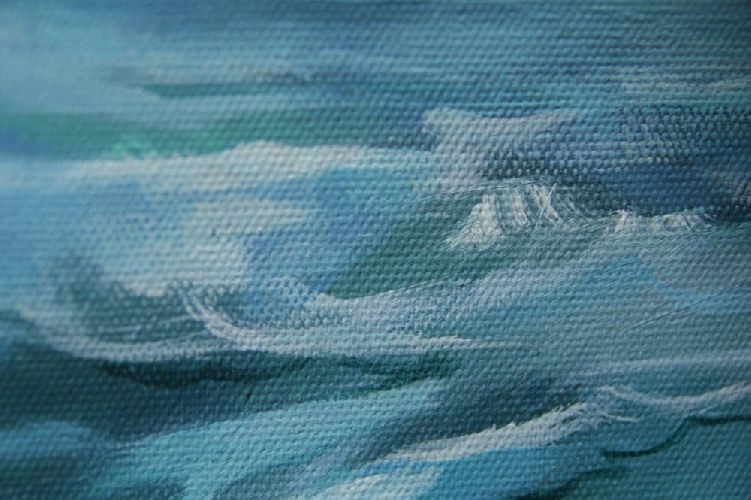 Картина "Морской прибой" Цена: 28700 руб. Размер: 180 x 80 см. Увеличенный фрагмент.