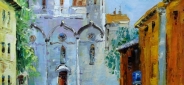 Картина маслом "Московский храм" Цена: 9700 руб. Размер: 50 x 60 см.