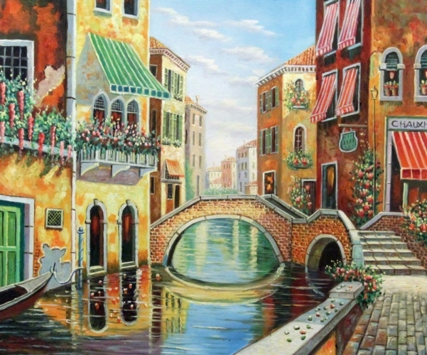 Картина "Мостик в Венеции" Цена: 8600 руб. Размер: 60 x 50 см.