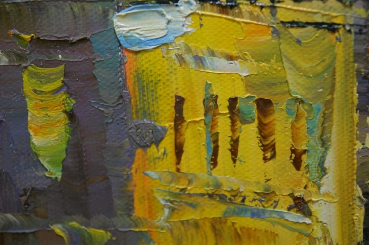 Картина "Небоскреб" Цена: 18900 руб. Размер: 120 x 70 см. Увеличенный фрагмент.