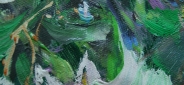 Картина "Нежные космеи" Цена: 7700 руб. Размер: 50 x 60 см. Увеличенный фрагмент.