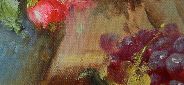 Картина "Нежный натюрморт" Цена: 8700 руб. Размер: 80 x 30 см. Увеличенный фрагмент.
