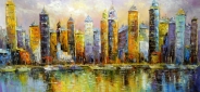 Картина "Ночной Нью-Йорк" Цена: 14900 руб. Размер: 120 x 60 см.