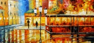 Картина "Ночной трамвай" Цена: 9200 руб. Размер: 90 x 60 см.
