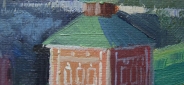 Картина "Новодевичий монастырь" Цена: 22700 руб. Размер: 70 x 50 см. Увеличенный фрагмент.