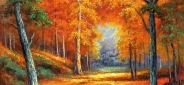 Картина "Огненная осень" Цена: 19000 руб. Размер: 80 x 80 см.