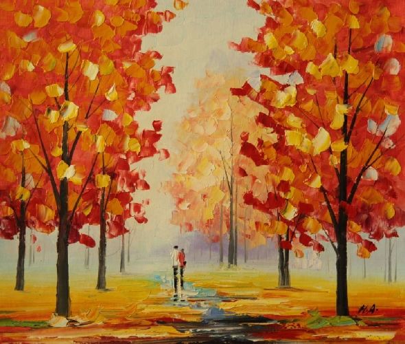 Картина "Осень в Москве" Цена: 6200 руб. Размер: 60 x 50 см.