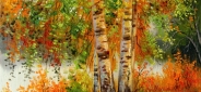 Картины "Осенние березы" Цена: 5600 руб. Размер: 40 x 30 см.