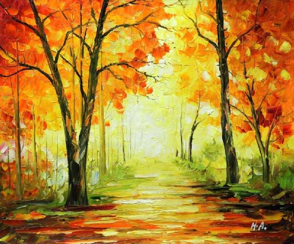 Картина "Осенний пейзаж" Цена: 6600 руб. Размер: 60 x 50 см.