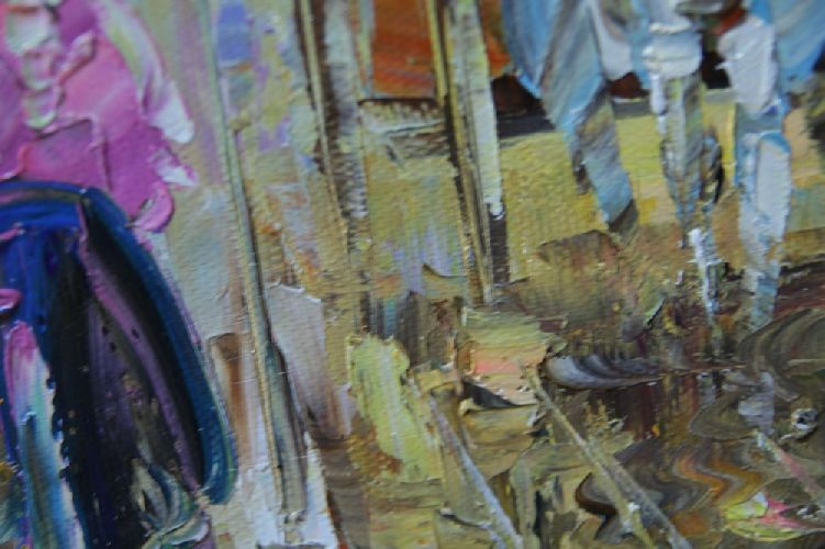 Картина  "Осенняя аллея" Цена: 4500 руб. Размер: 40 x 50 см. Увеличенный фрагмент.
