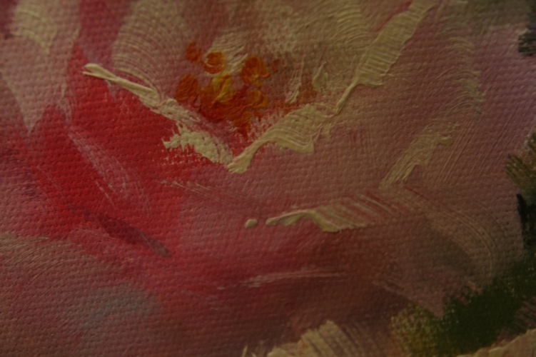 Картина "Отличные розы" Цена: 14900 руб. Размер: 60 x 90 см. Увеличенный фрагмент.