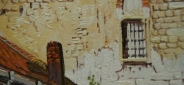 Картина "Пейзаж 19 века" Цена: 7400 руб. Размер: 60 x 50 см. Увеличенный фрагмент.