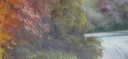 Картина "Пейзаж с горным ручьем" Цена: 6900 руб. Размер: 60 x 50 см. Увеличенный фрагмент.